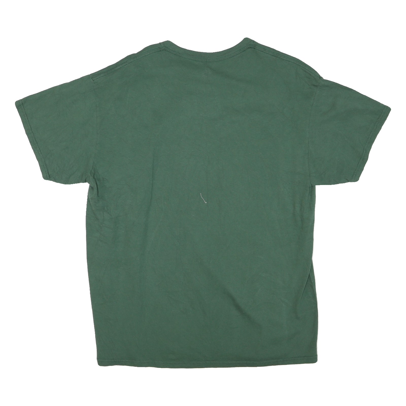 MAJESTIC Mens Green Green Bay Packers Graphic T-Shirt L Short Sleeve Crew Neck