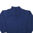 BIEDERMANN Mens Navy Blue Sweatshirt Collared M Cotton Blend Pullover Casual