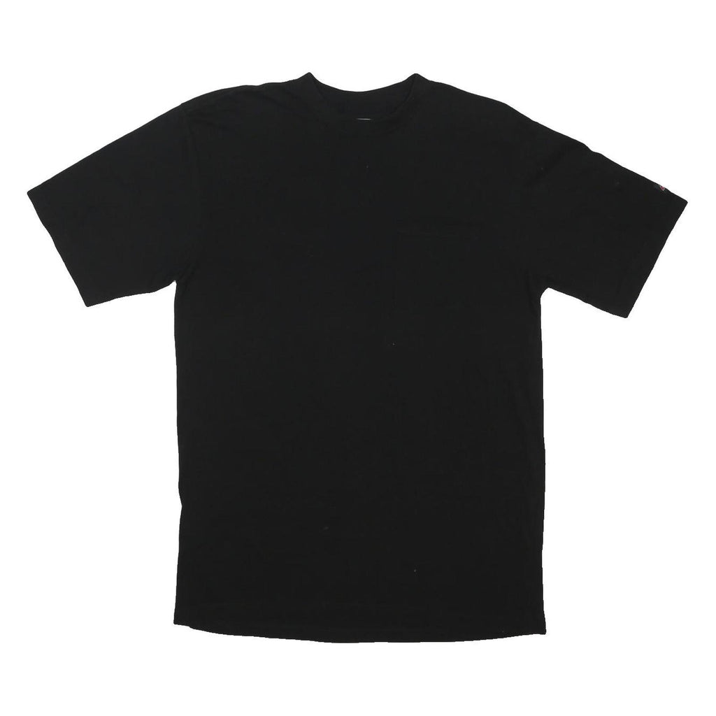 DICKIES Mens Black Plain T-Shirt L Short Sleeve Crew Neck Workwear Casual