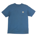 CARHARTT Mens Blue & Yellow Pocket T-Shirt M Short Sleeve Crew Neck Cotton