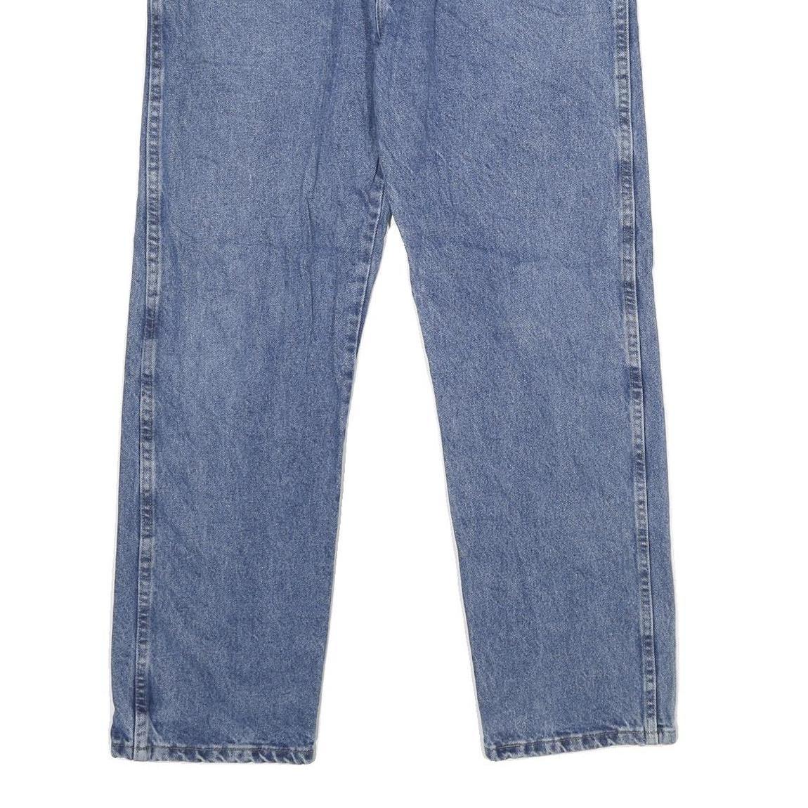 WRANGLER Mens Jeans Blue Regular Straight Denim Medium W35 L30 Classic Cotton