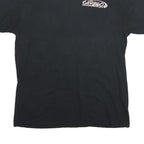Mens Black Carrie Caruso Graphic T-Shirt M Short Sleeve Crew Neck Motor Racing
