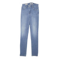 LEVI'S 721 Womens Jeans Blue Slim Skinny Denim Medium W22 L29 Stretch Zip