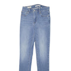 LEVI'S 721 Womens Jeans Blue Slim Skinny Denim Medium W22 L29 Stretch Zip