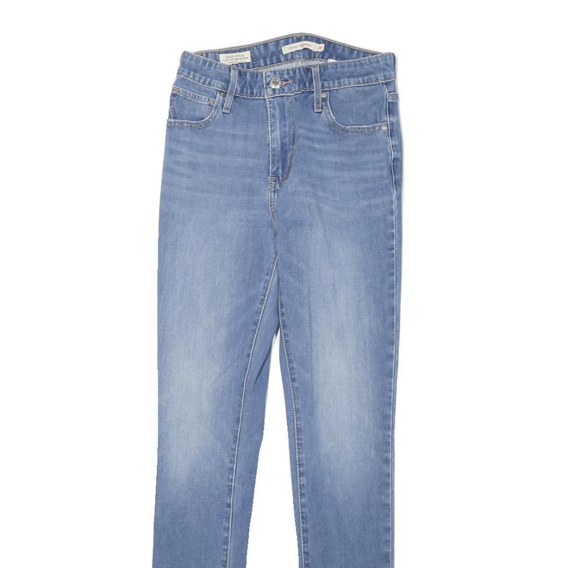 LEVI'S 721 Womens Jeans Blue Slim Skinny Denim Medium W22 L29 Stretch Zip