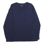 NAUTICA Mens Blue Long Sleeve Crew Neck Cotton T-Shirt L Classic Fit