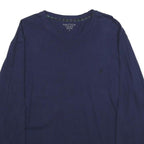 NAUTICA Mens Blue Long Sleeve Crew Neck Cotton T-Shirt L Classic Fit