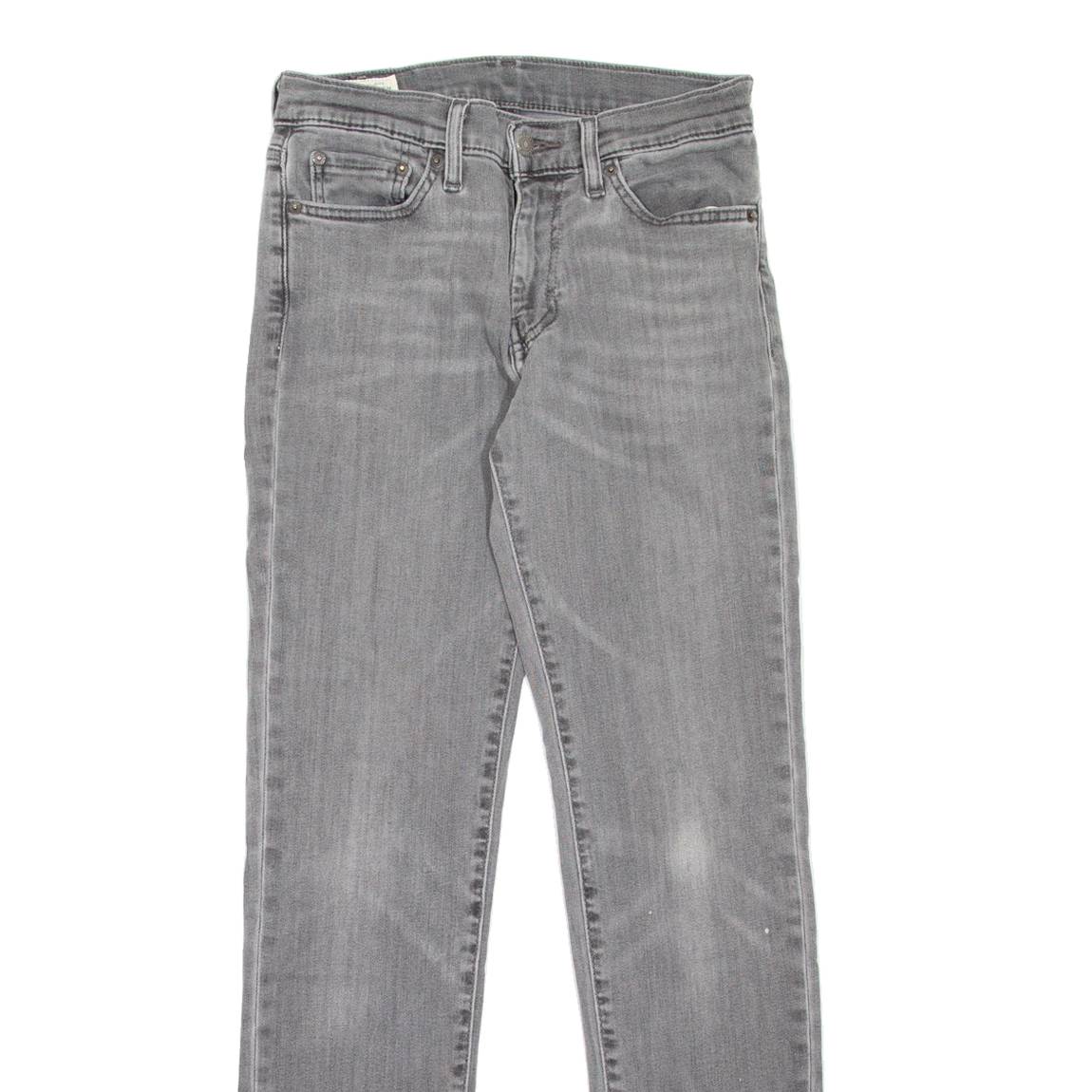 LEVI'S 511 BIG E Jeans Mens Grey Slim Straight Stone Wash W29 L32