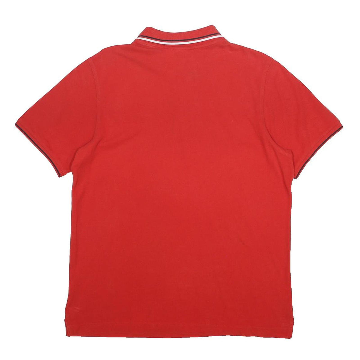 LOTTO Mens Red Polo Shirt L Cotton Classic Fit Sports Casual