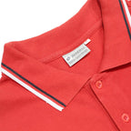 LOTTO Mens Red Polo Shirt L Cotton Classic Fit Sports Casual