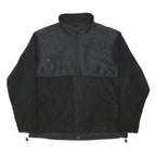 CHAPS Mens Black Polyester Zip-Up Jacket XL Fleece Casual Outdoor Warm