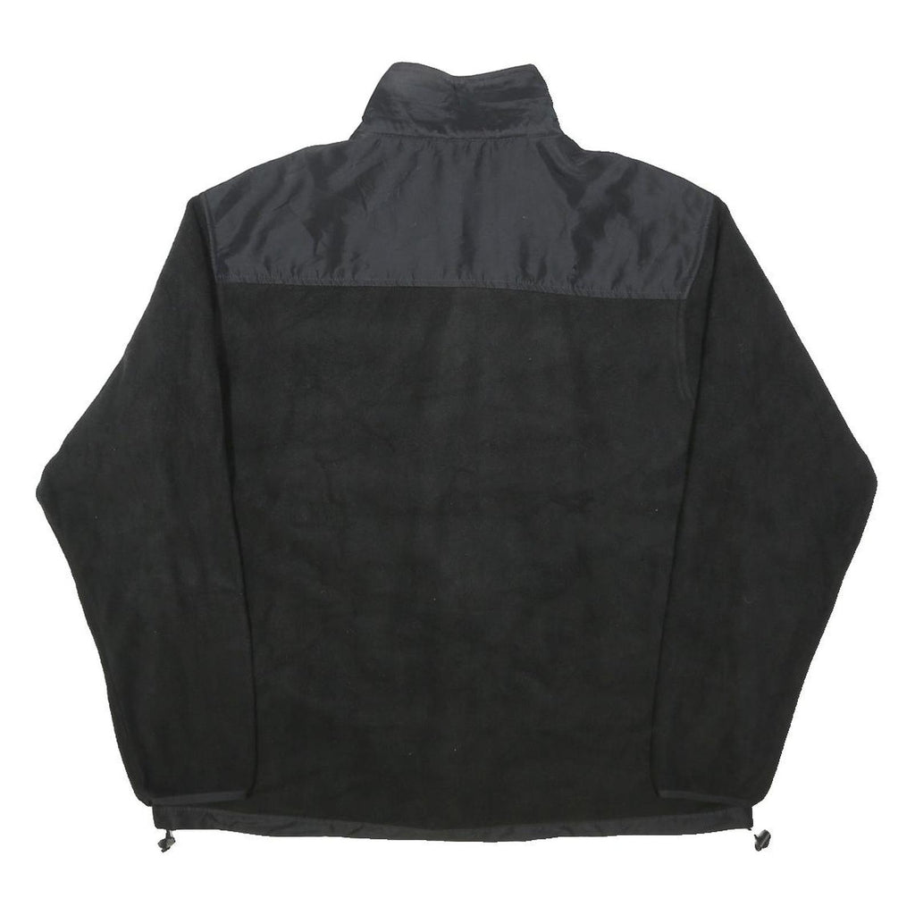 CHAPS Mens Black Polyester Zip-Up Jacket XL Fleece Casual Outdoor Warm