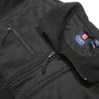CHAPS Mens Black Polyester Zip-Up Jacket XL Fleece Casual Outdoor Warm