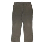 DICKIES Mens Jeans Beige Regular Straight Denim W38 L29 Button Closure Workwear