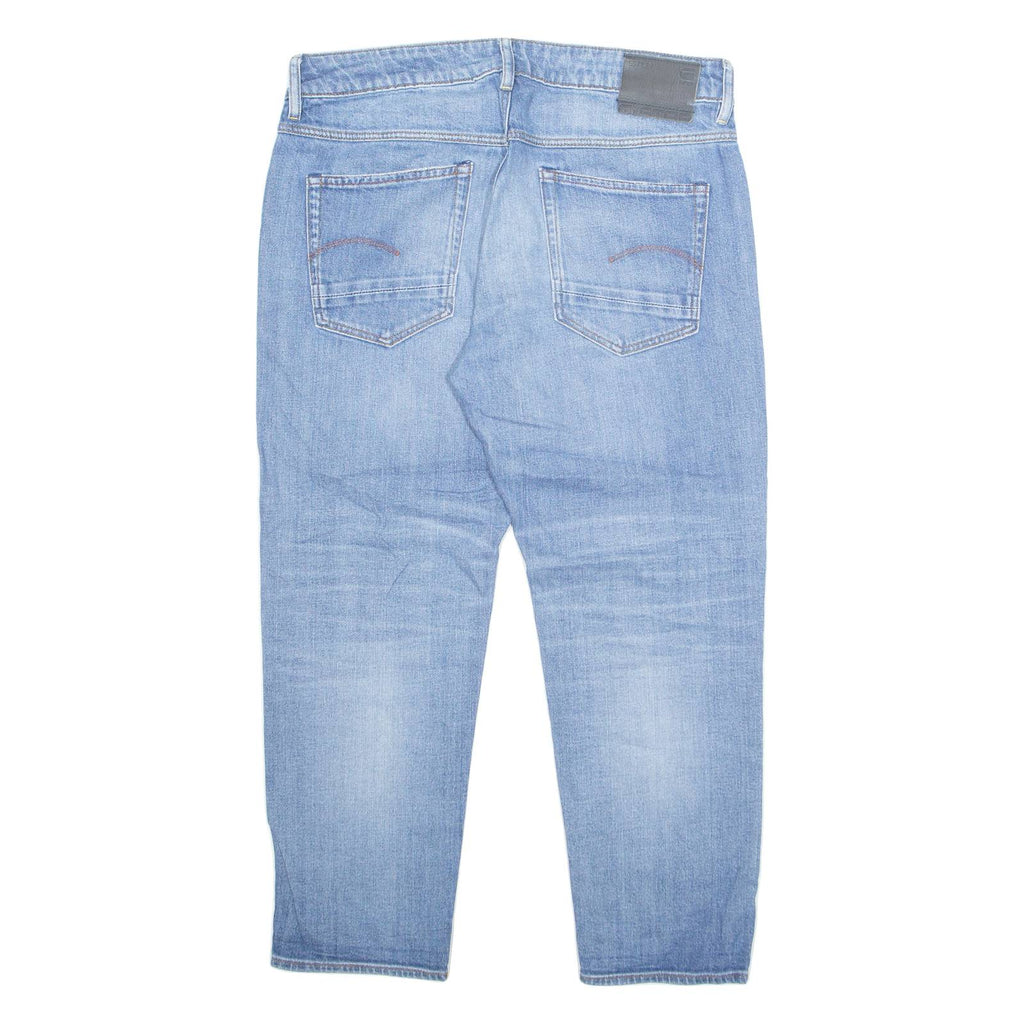 G-STAR RAW Mens Jeans Blue Regular Straight Stone Wash W32 L24