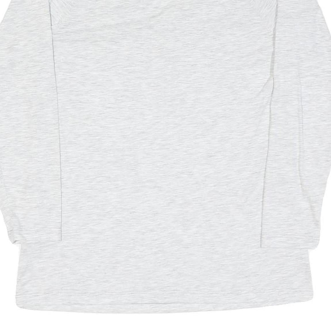 TRUE RELIGION Womens White Long Sleeve Henley Neck T-Shirt S Cotton Blend