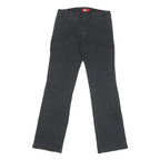 DICKIES Mens Cotton Blend Black Regular Regular Fit Trousers W30 L30 Workwear
