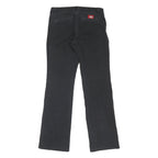 DICKIES Mens Cotton Blend Black Regular Regular Fit Trousers W30 L30 Workwear