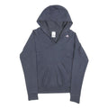 ADIDAS Womens Navy Blue Hoodie UK 10 V Neck Logo Pullover Sweatshirt