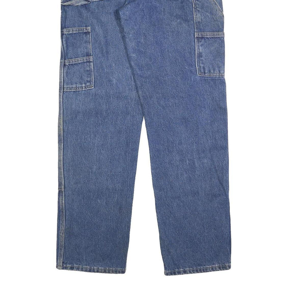 DICKIES Mens Jeans Blue Relaxed Straight Denim Medium W34 L34 Workwear