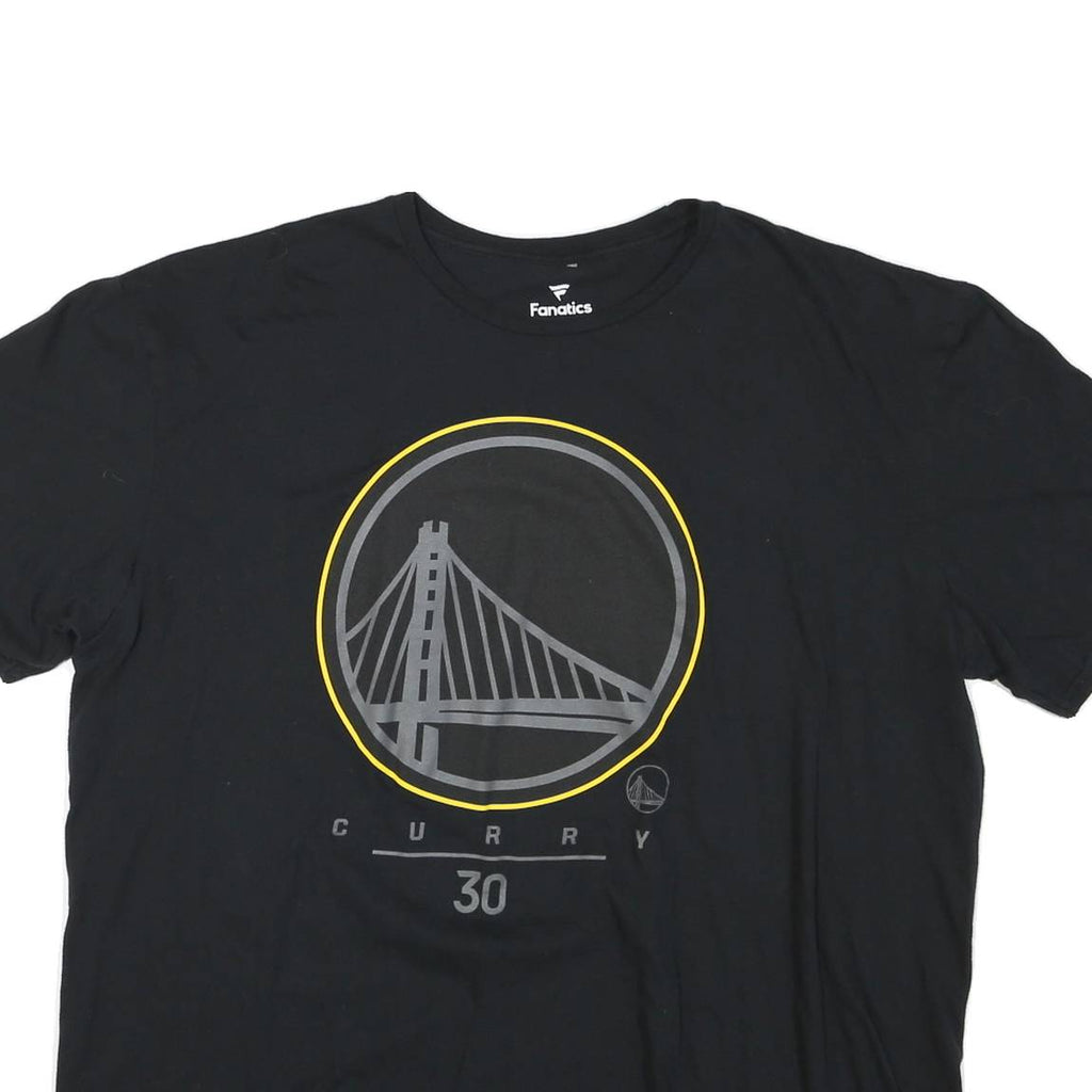 FANATICS Mens Black Curry Golden State Warriors Graphic T-Shirt 2XL Short Sleeve