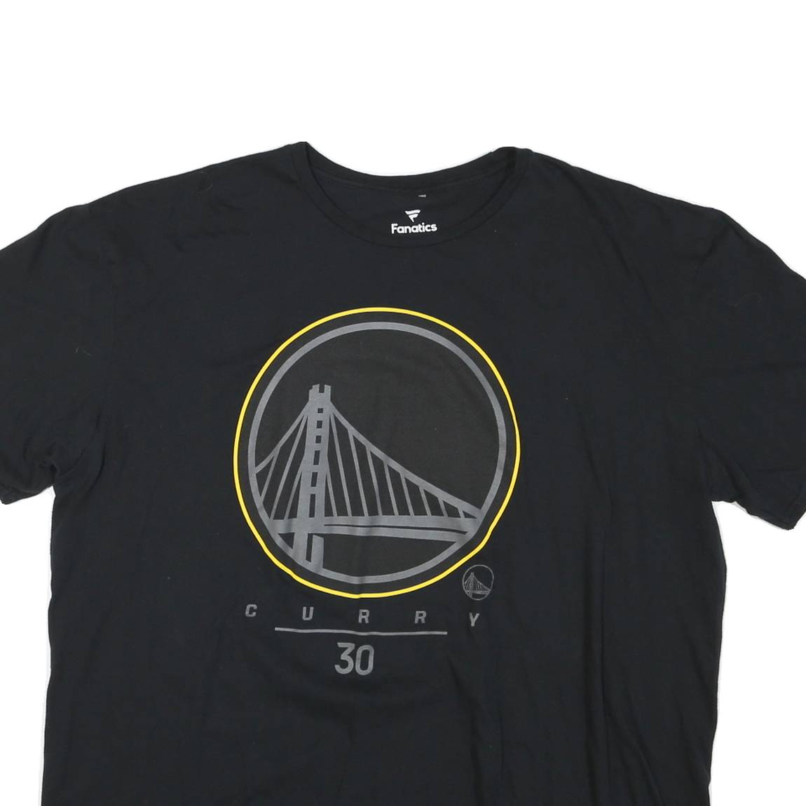 FANATICS Mens Black Curry Golden State Warriors Graphic T-Shirt 2XL Short Sleeve