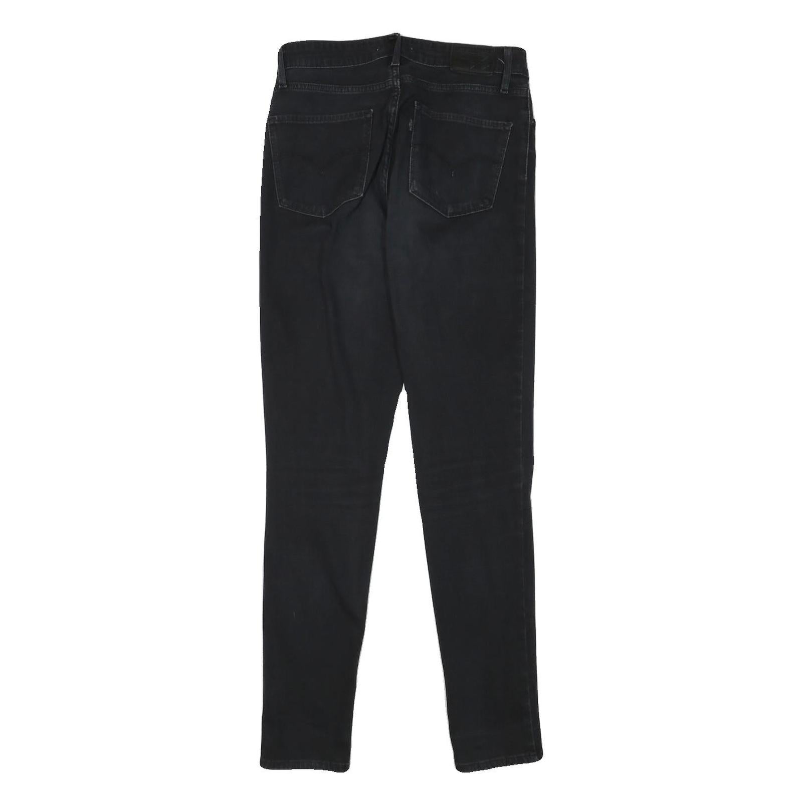 LEVI'S Womens Jeans Black Slim Skinny Denim Medium W27 L29 Stylish Classic