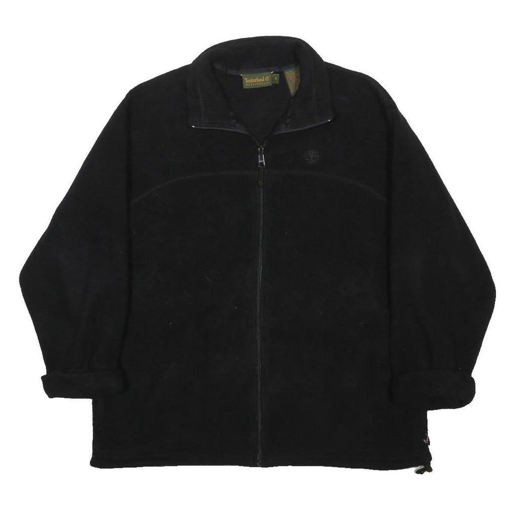 TIMBERLAND Mens Black Jacket M Polyester Plain Zip Casual Outdoor Warm