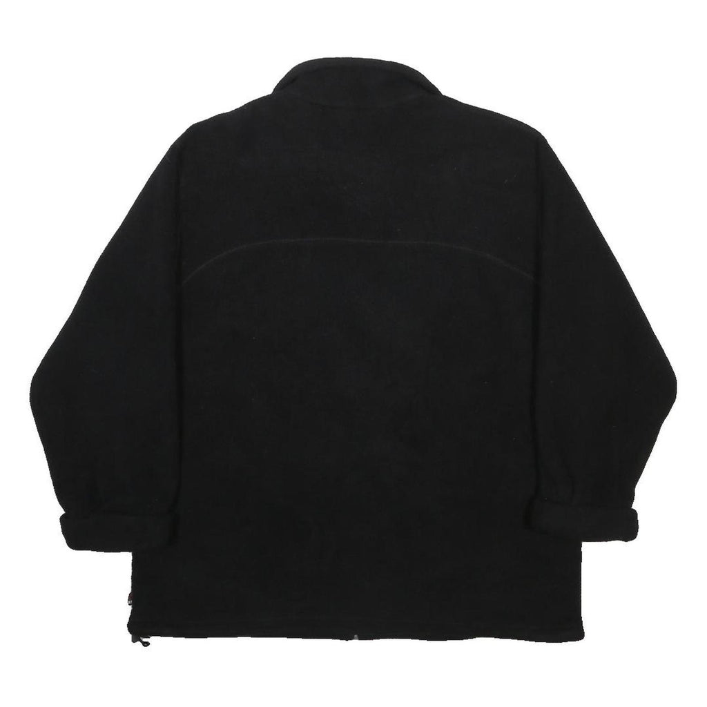 TIMBERLAND Mens Black Jacket M Polyester Plain Zip Casual Outdoor Warm