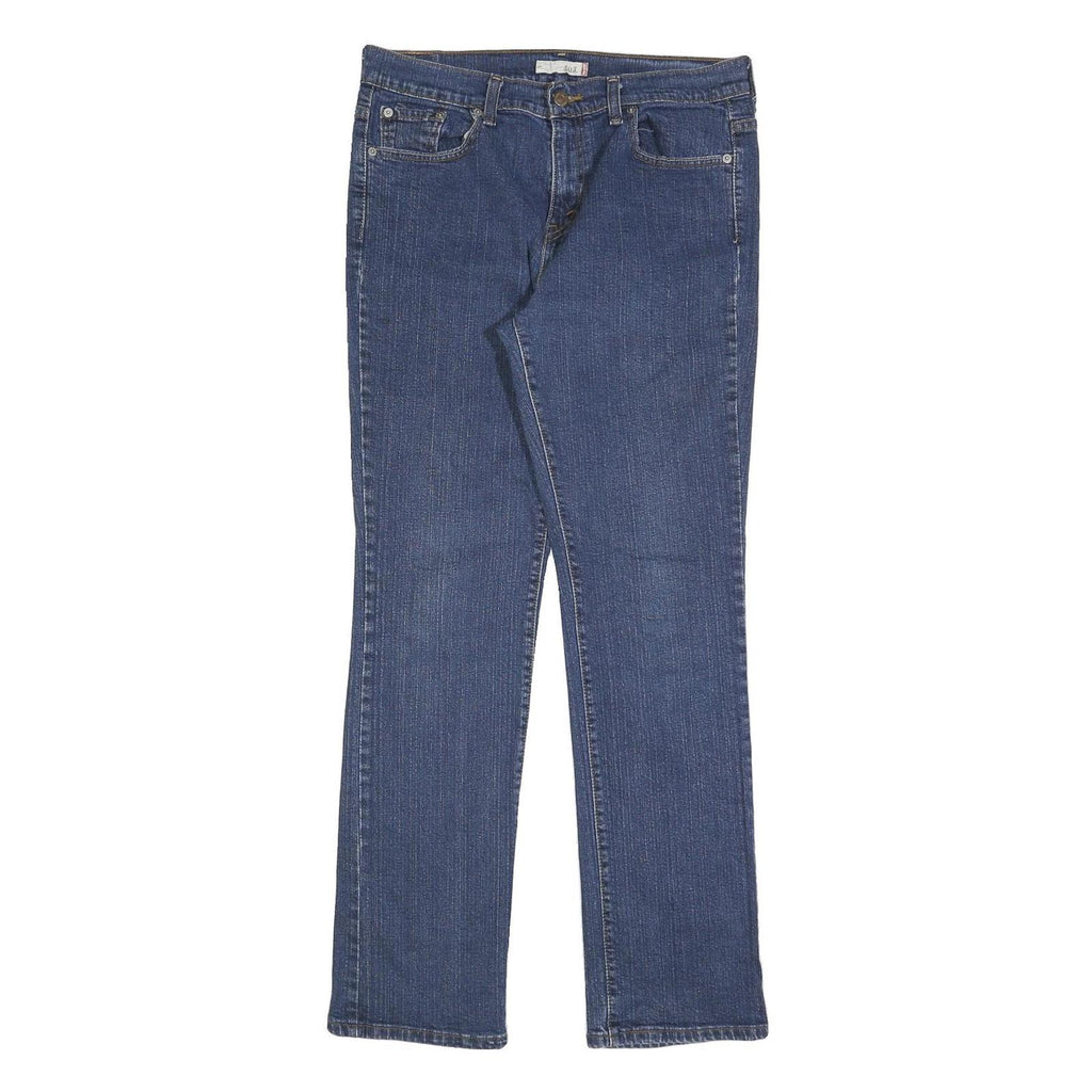LEVI'S 505 Womens Jeans Blue Regular Straight Denim Medium W32 L32 Classic Fit