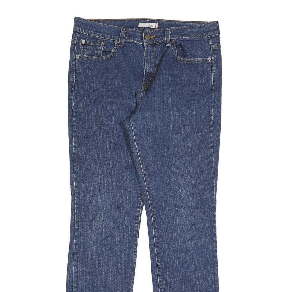 LEVI'S 505 Womens Jeans Blue Regular Straight Denim Medium W32 L32 Classic Fit