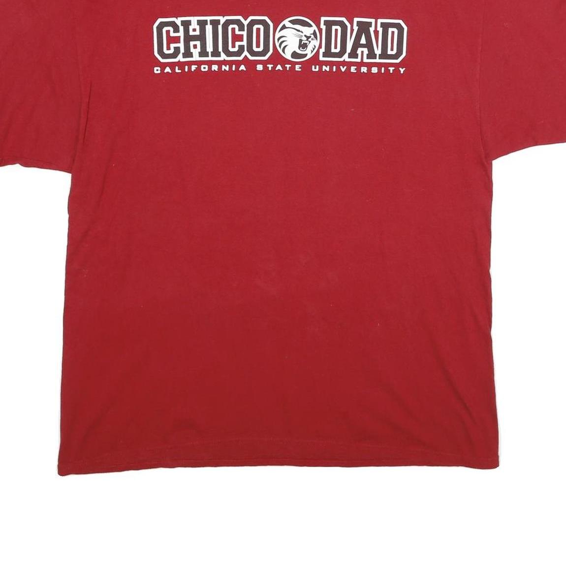 CHAMPION Mens Red Chico Dad Graphic T-Shirt XL Short Sleeve Crew Neck Cotton