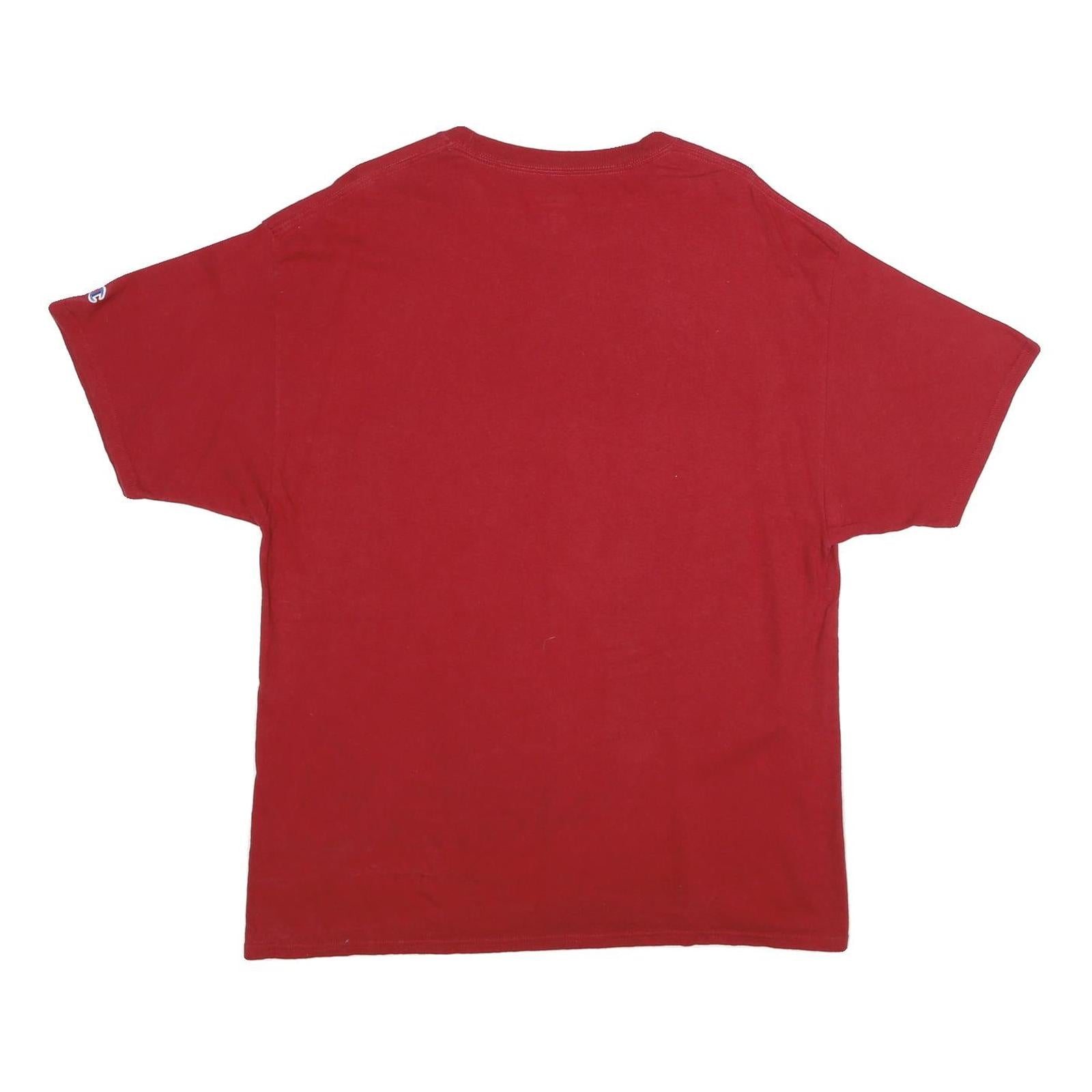 CHAMPION Mens Red Chico Dad Graphic T-Shirt XL Short Sleeve Crew Neck Cotton