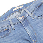 LEVI'S Womens Slim Blue Denim Light Zip Jeans W26 L34 Stretch Casual