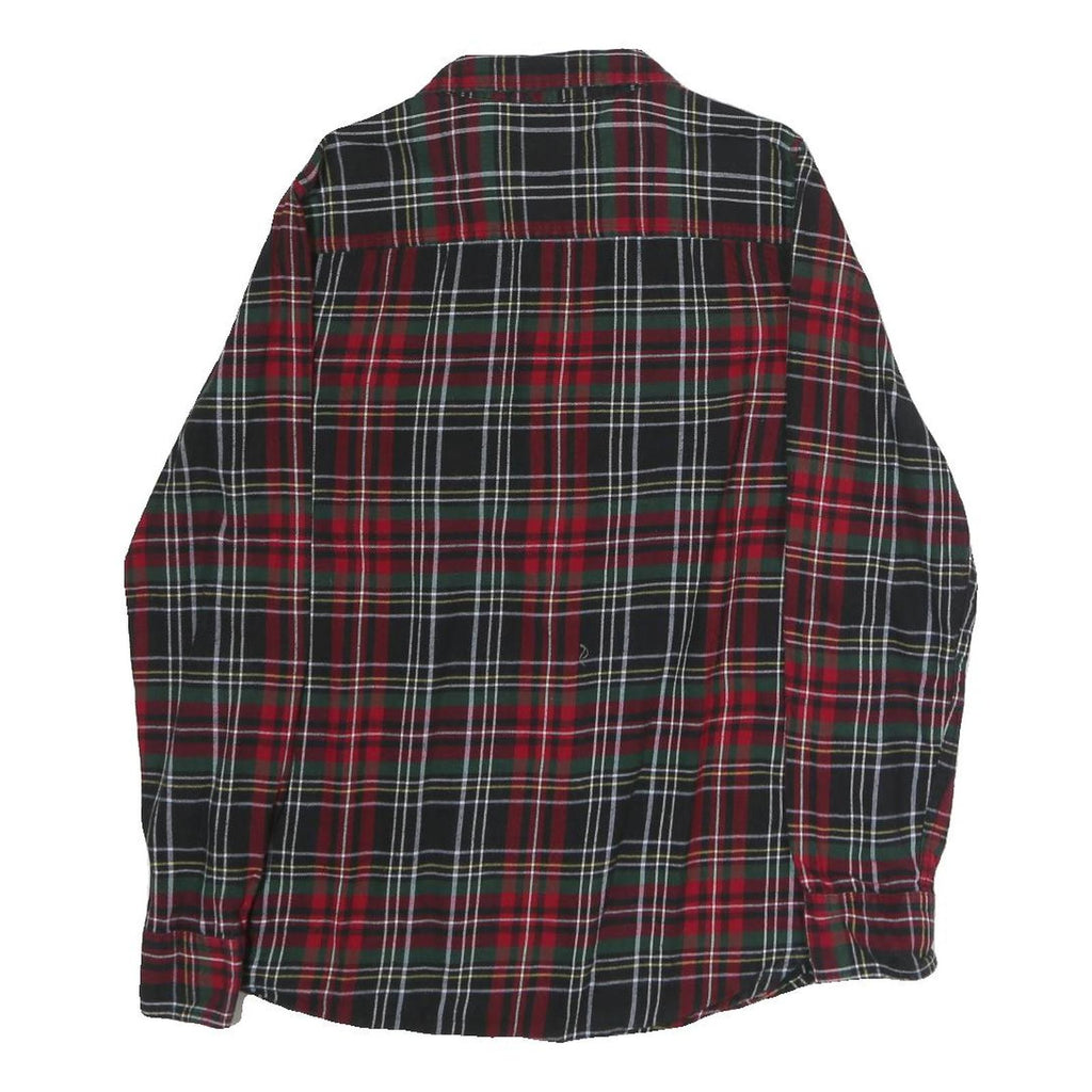 GAP Womens Red & Green Check Shirt S Cotton Long Sleeve Casual Trendy