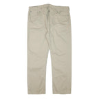 LEVI'S Mens Cotton Blend Beige Regular Straight Trousers W41 L31 Casual Everyday