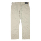 LEVI'S Mens Cotton Blend Beige Regular Straight Trousers W41 L31 Casual Everyday