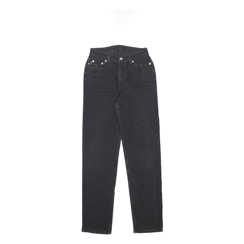 RALPH LAUREN POLO JEANS COMPANY Womens Slim Black Denim Dark Jeans W25 L31