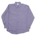 Mens Plain Shirt Blue Long Sleeve M
