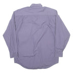 Mens Plain Shirt Blue Long Sleeve M