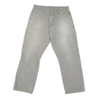 DICKIES Mens Regular Fit Grey Denim Jeans W30 L28 Workwear Cotton Blend Zip