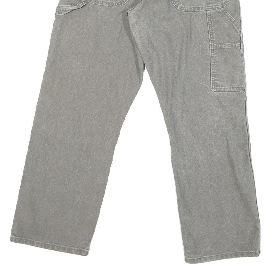 DICKIES Mens Regular Fit Grey Denim Jeans W30 L28 Workwear Cotton Blend Zip