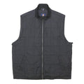 CHAPS Mens Black Quilted Jacket M Polyester Zip Closure Comfort Outerwear