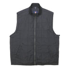 CHAPS Mens Black Quilted Jacket M Polyester Zip Closure Comfort Outerwear