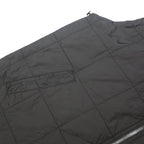 CHAPS Mens Black Quilted Jacket M Polyester Zip Closure Comfort Outerwear