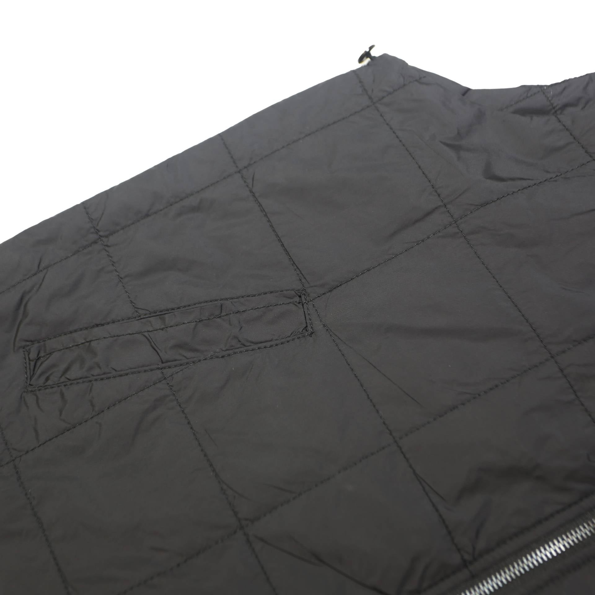 CHAPS Mens Black Quilted Jacket M Polyester Zip Closure Comfort Outerwear