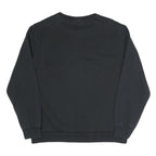 PUMA Mens Black Cotton Blend Crew Neck Sweatshirt L Logo Printed Sportswear