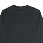 PUMA Mens Black Cotton Blend Crew Neck Sweatshirt L Logo Printed Sportswear