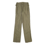 Mens Regular Fit Beige Polyester Blend Cargo Trousers W26 L32 Functional Pockets
