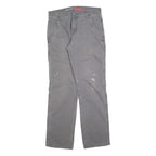 DICKIES Mens Cotton Blend Grey Relaxed Straight Trousers W30 L32 Workwear